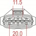 28409 - 5 circuit C1 series male connector kit (1pc)